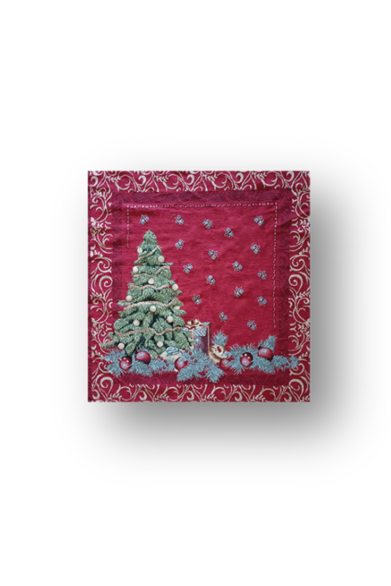 Copricuscino in gobelin piazzato