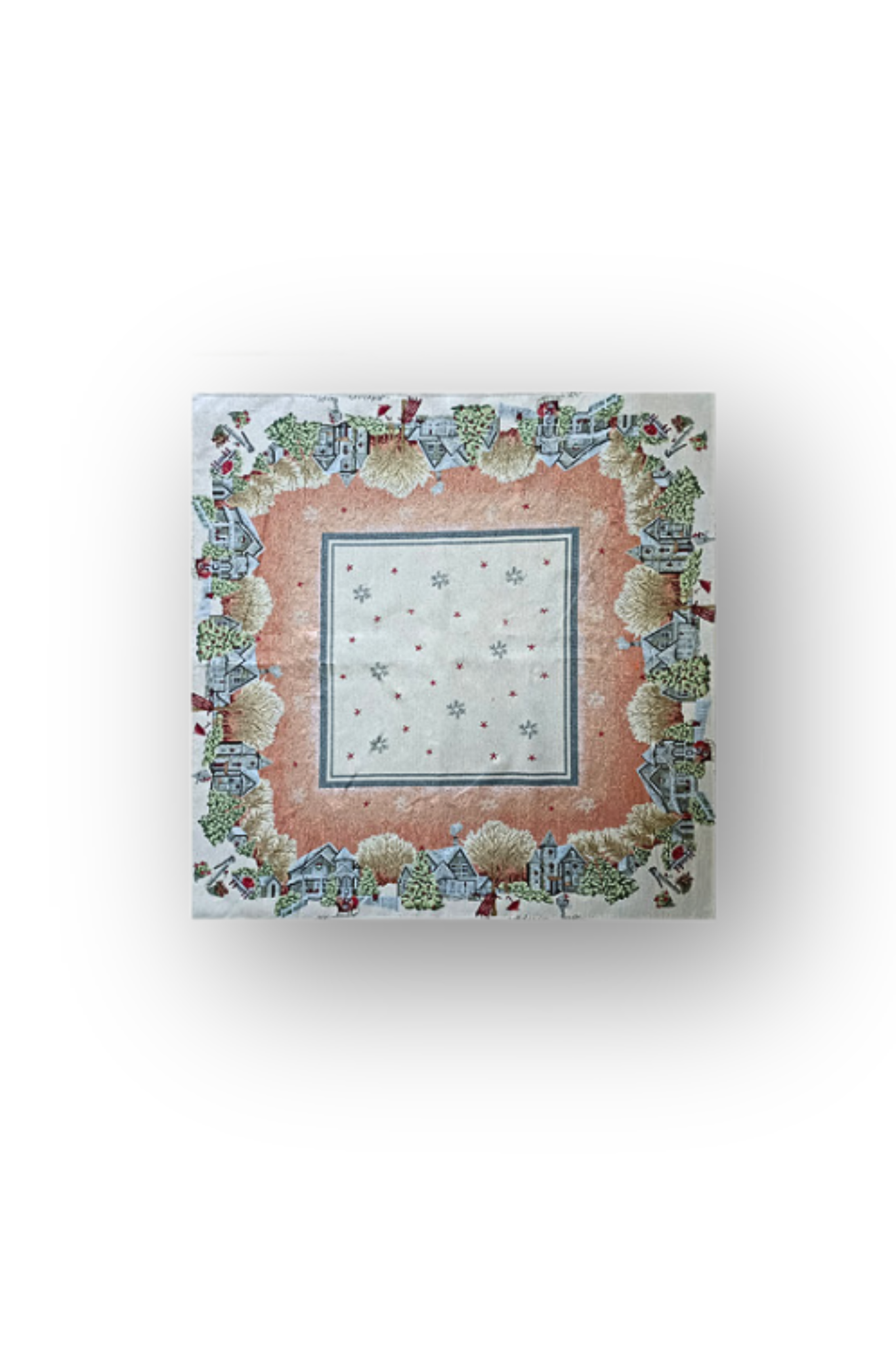 Copricuscino in gobelin piazzato