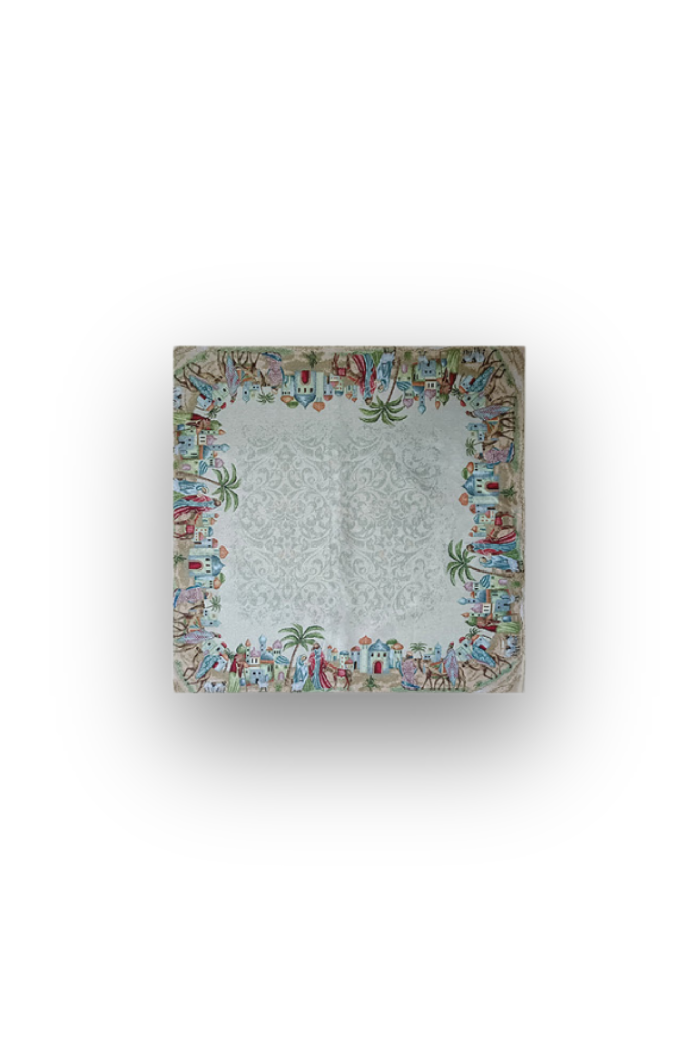 Copricuscino in gobelin piazzato