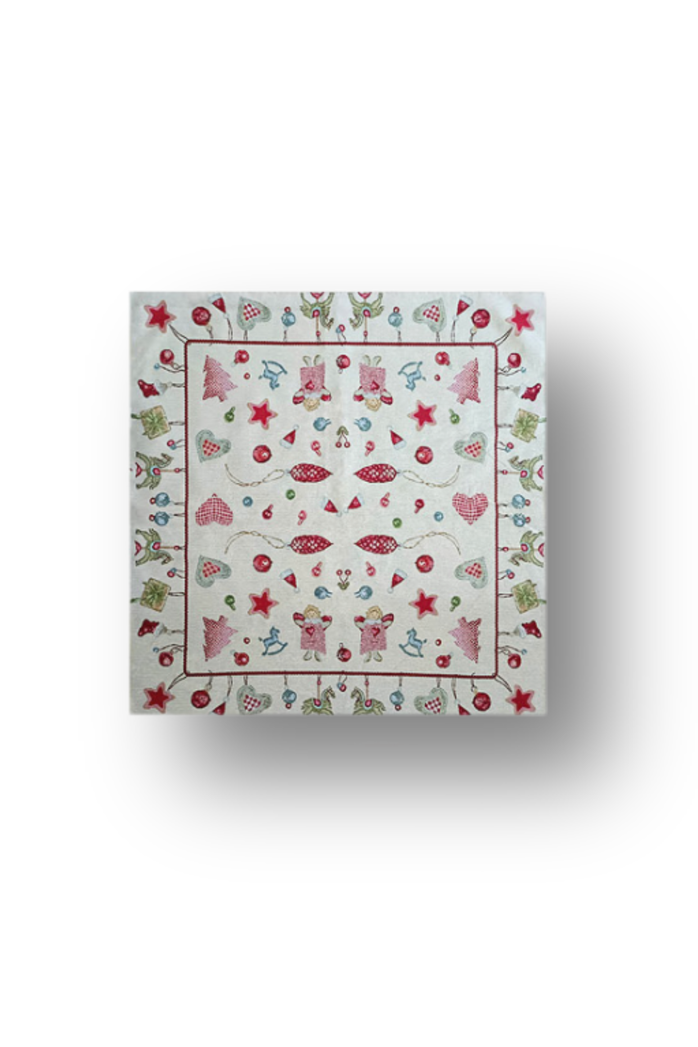 Copricuscino in gobelin piazzato