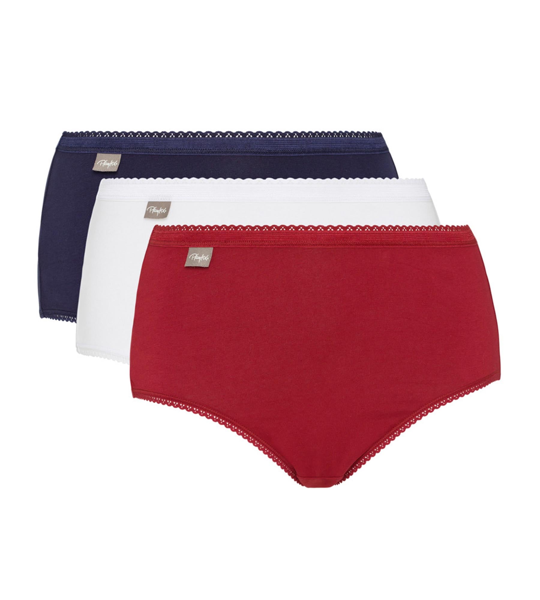 Slip Midi, Cotton Stretch - 3 Pack