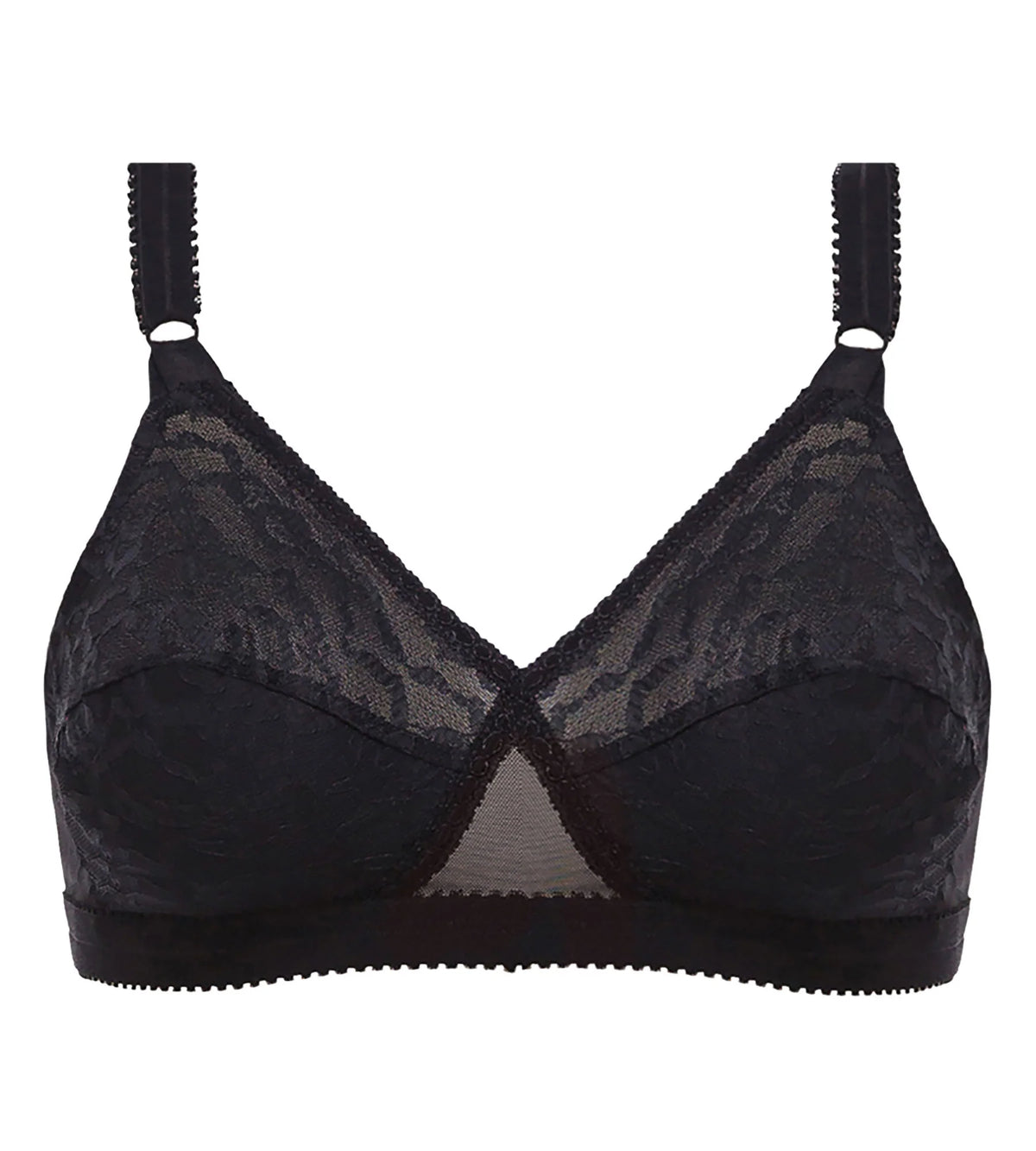 Reggiseno senza ferretto Criss Cross - Nero