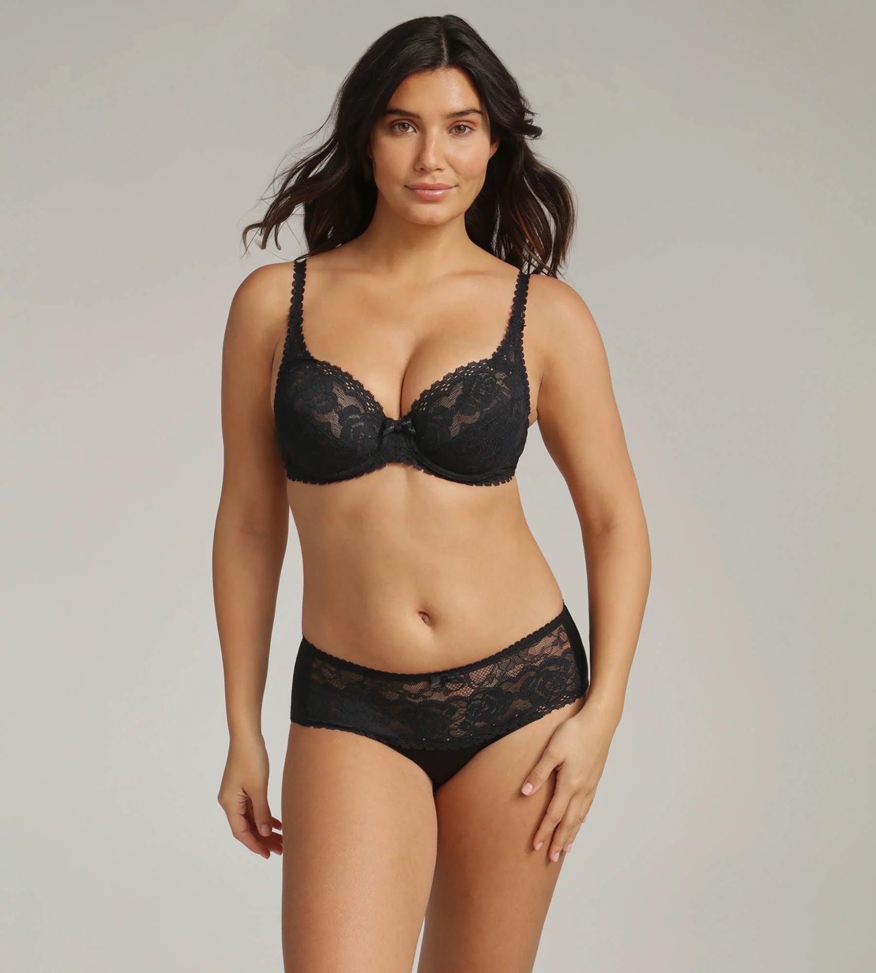 Reggiseno con ferretto bianco Flowery Lace