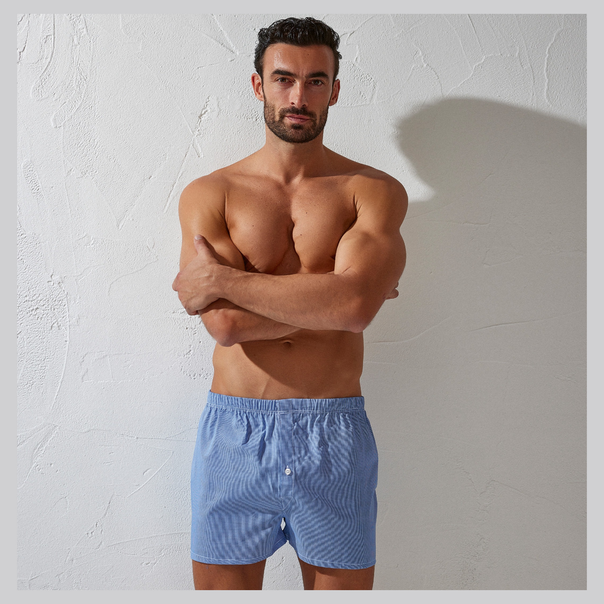 Boxer uomo Popeline 100% cotone 3 Pack - Jeans
