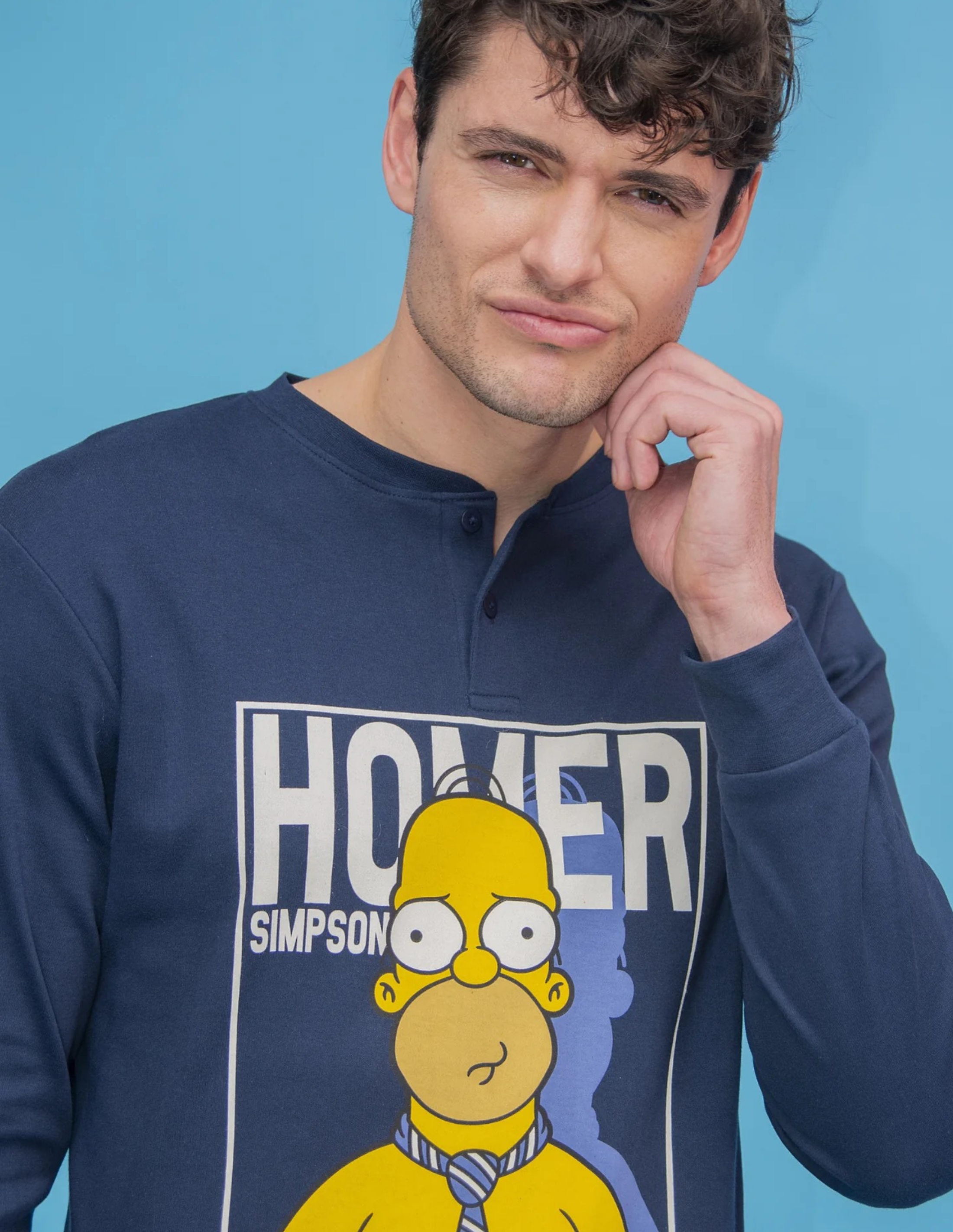 Pigiama da uomo in caldo cotone The Simpsons