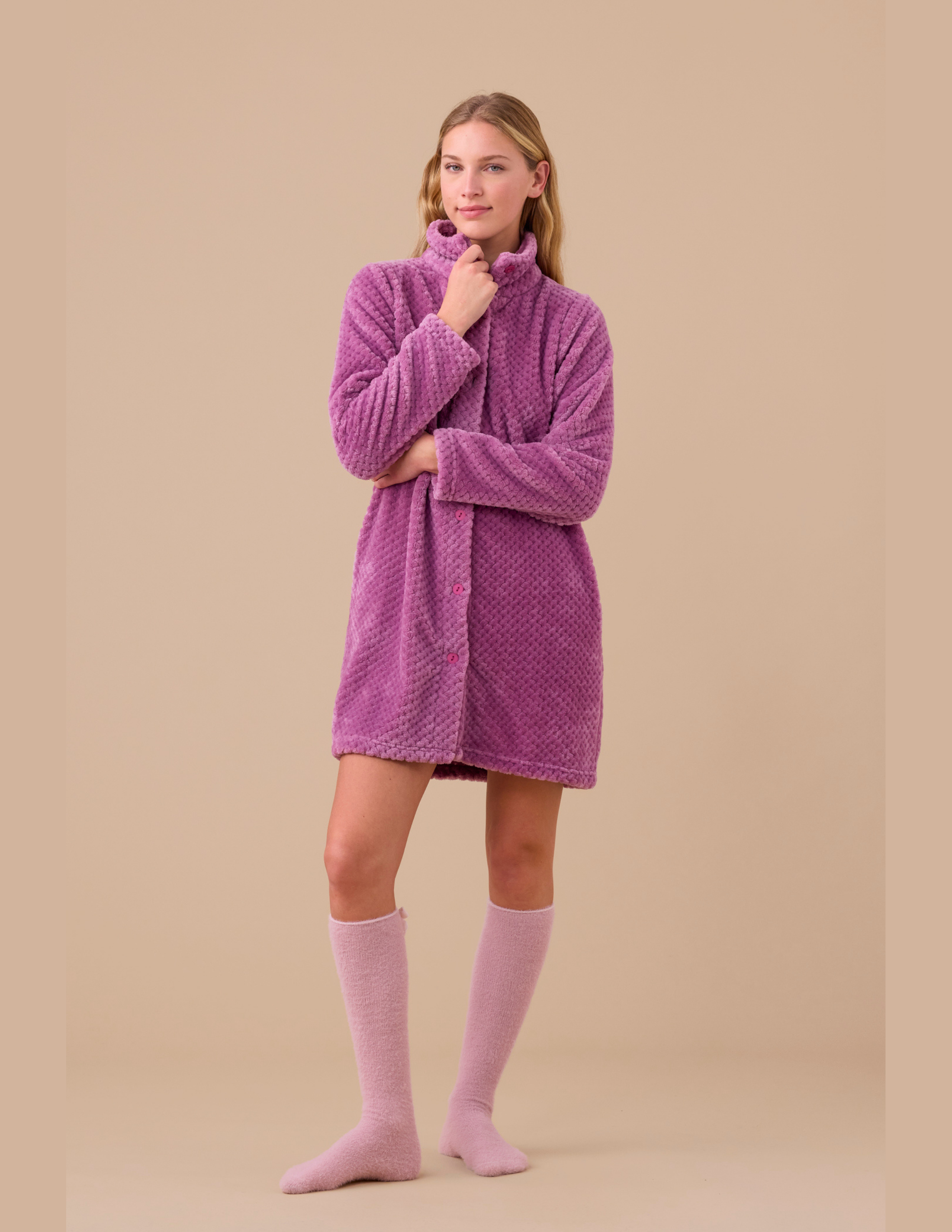 Vestaglia da donna in coral fleece