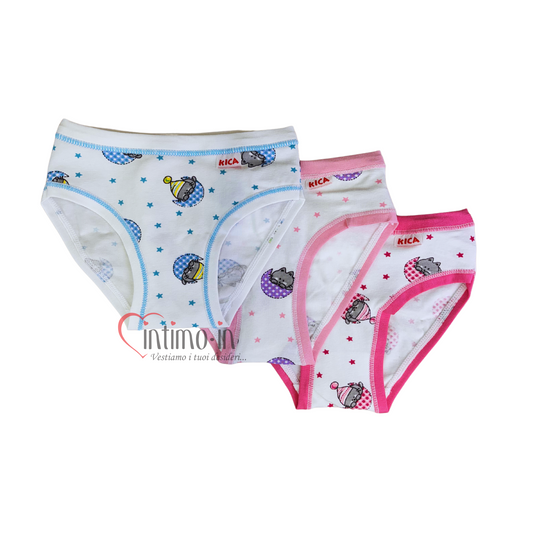 Slip bimba Tri-Pack fantasia Gattini