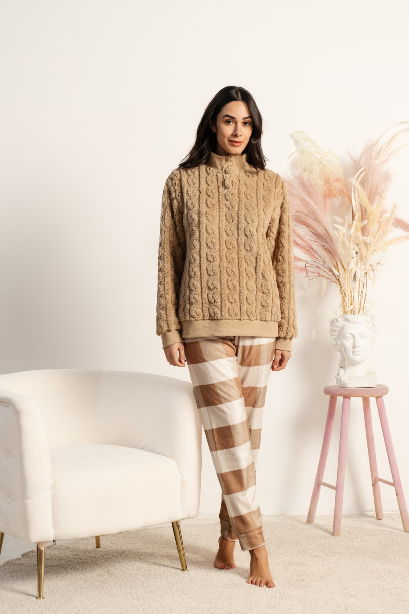 Pigiama da donna in coral