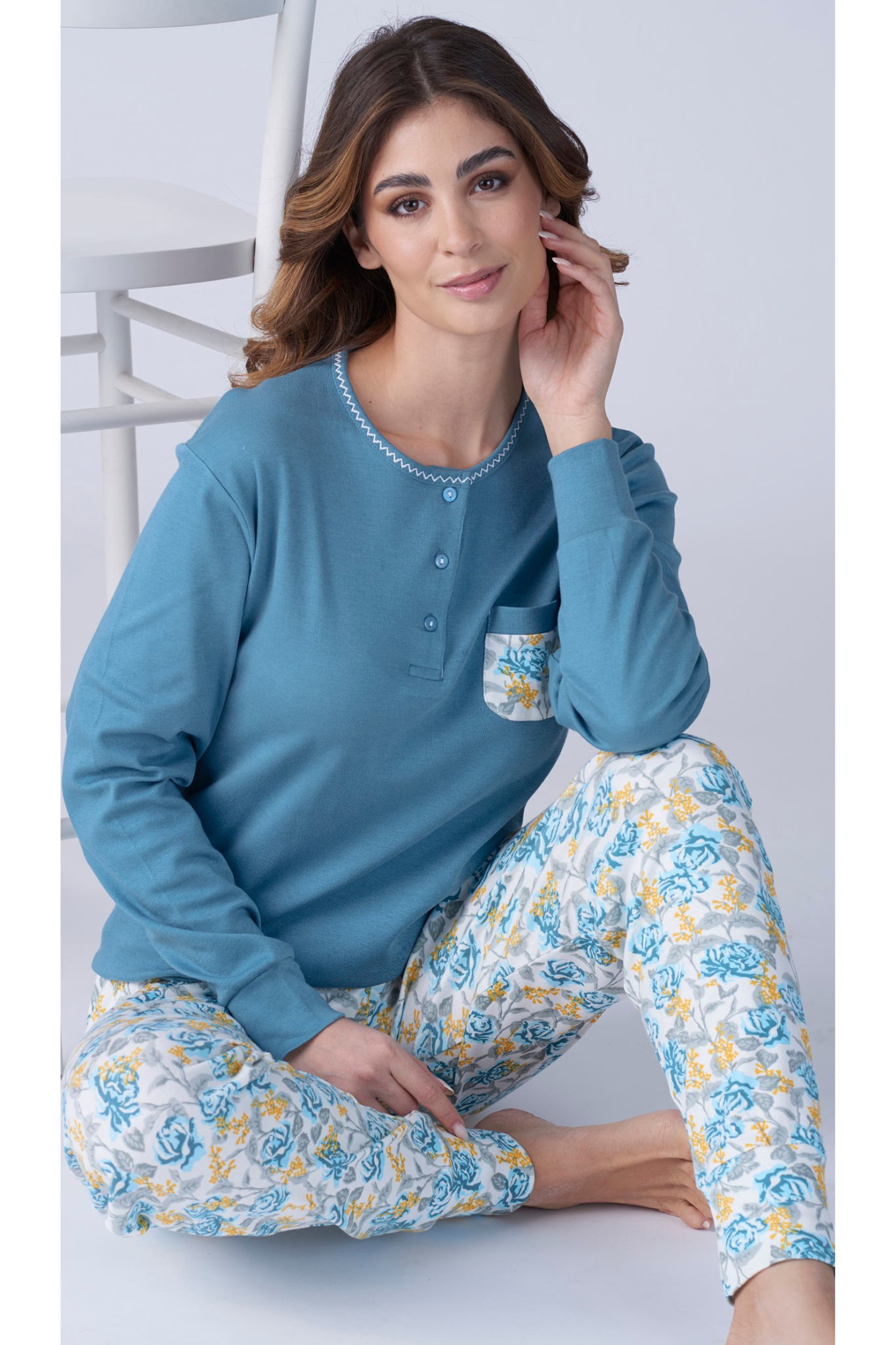 Pigiama da donna in caldo cotone