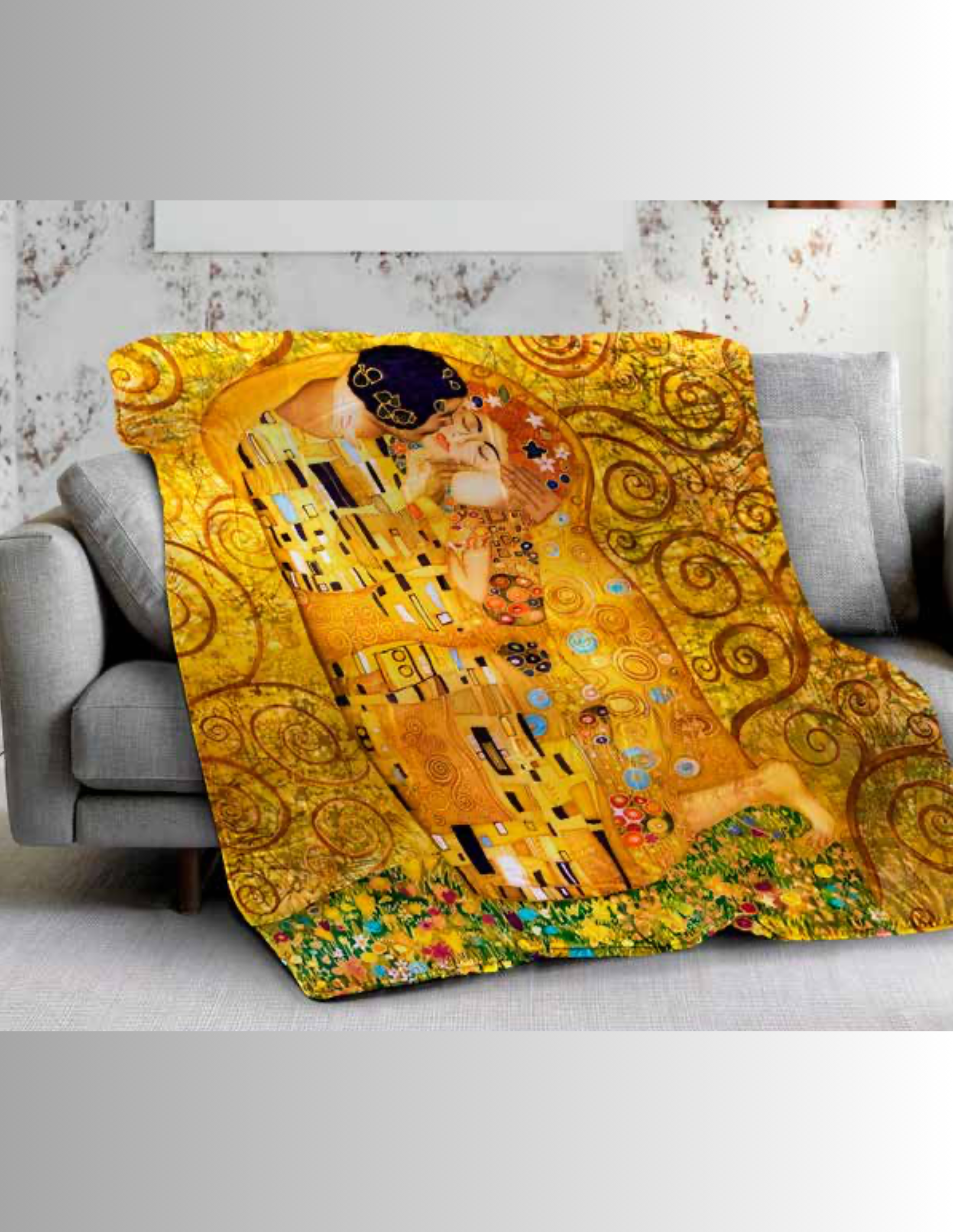 Coperta Silk "Il Bacio - di Klimt"