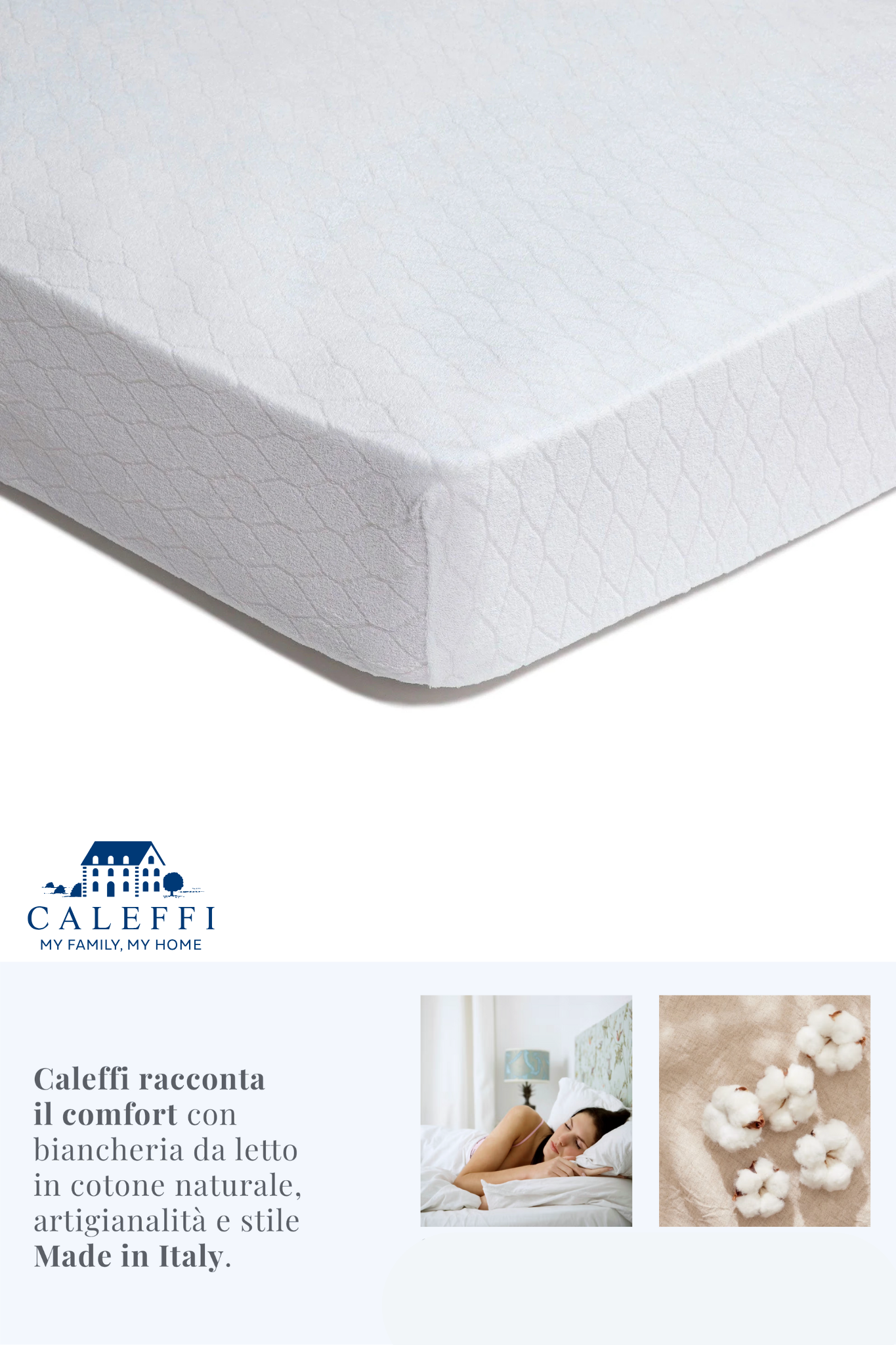 Coprimaterasso letto Singolo in Spugna di Cotone