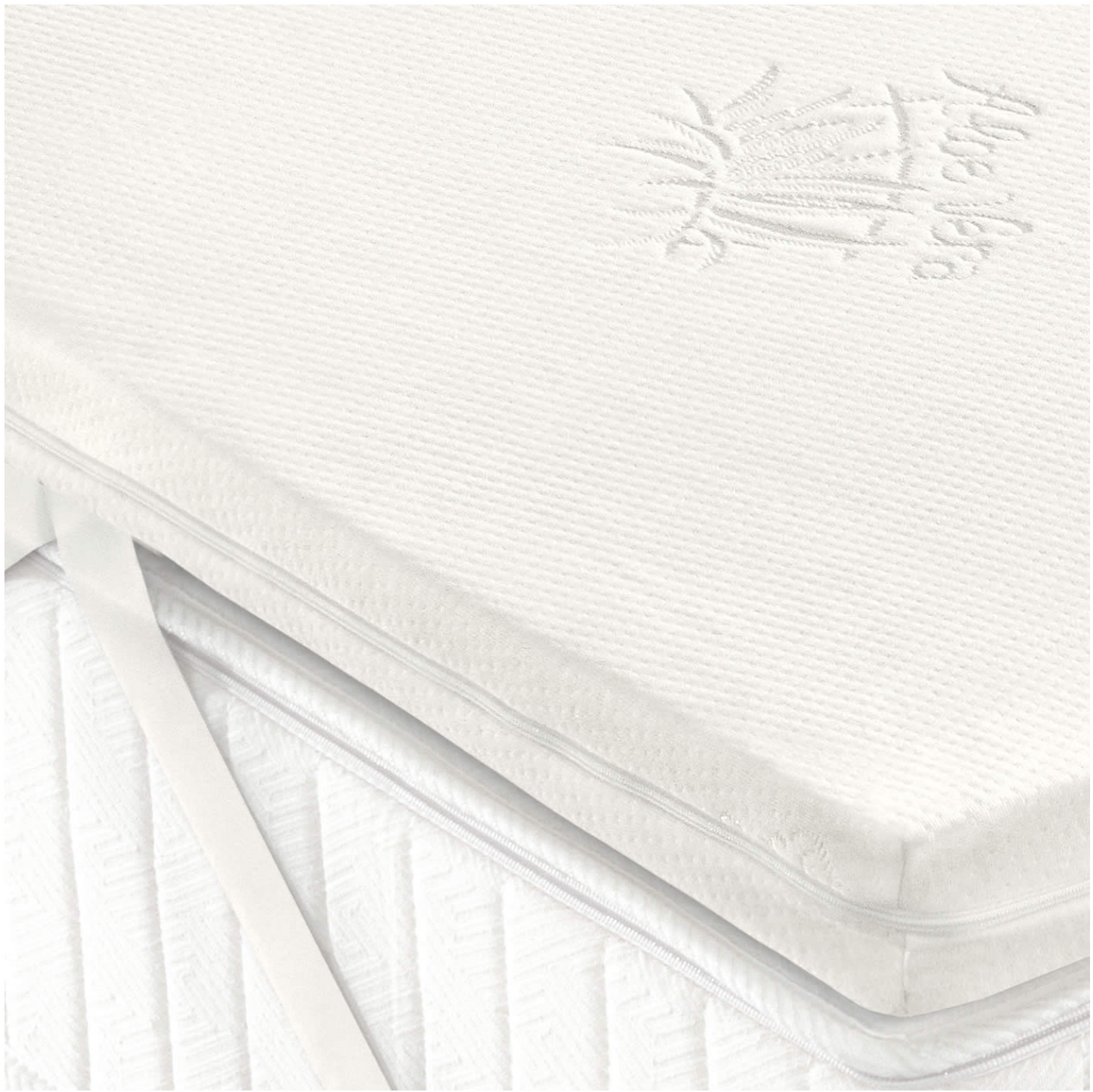 Topper Bed Memory Foam in Aloe Vera Singolo cm.  80x190x4