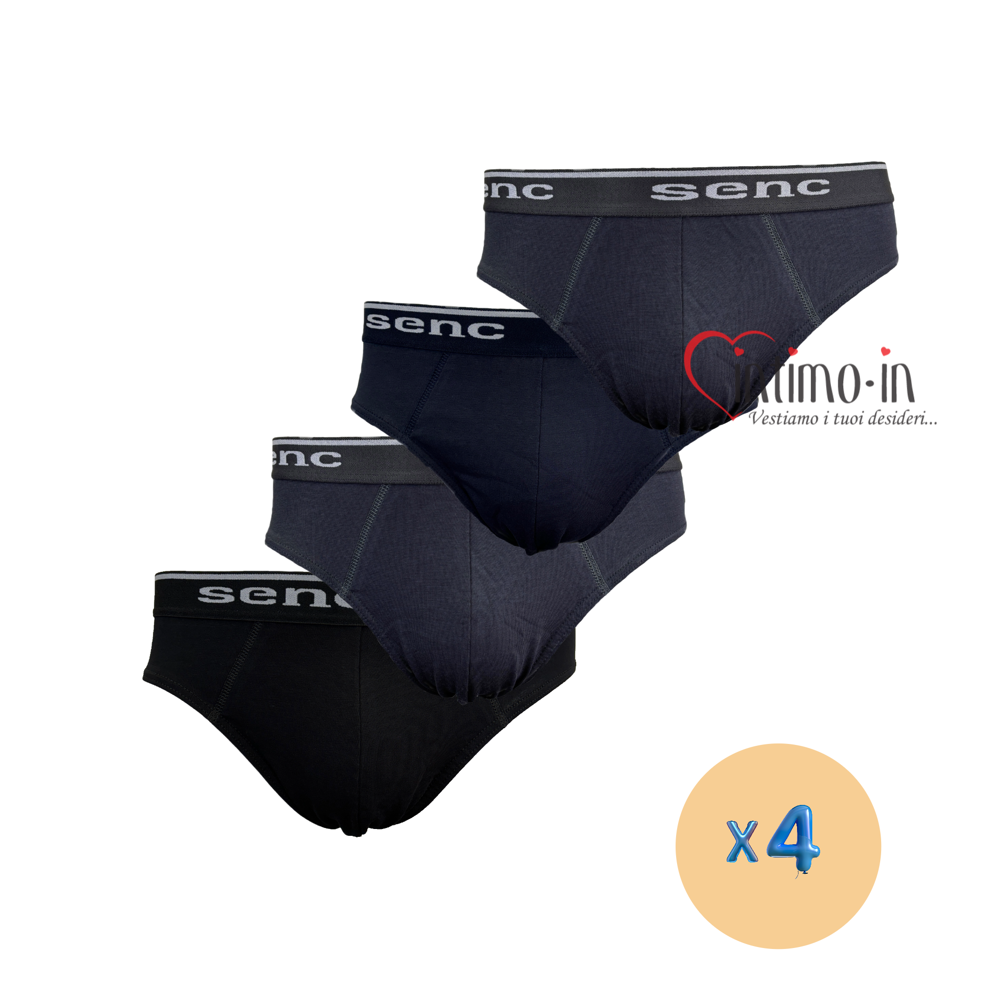 Slip uomo Senc 4-Pack