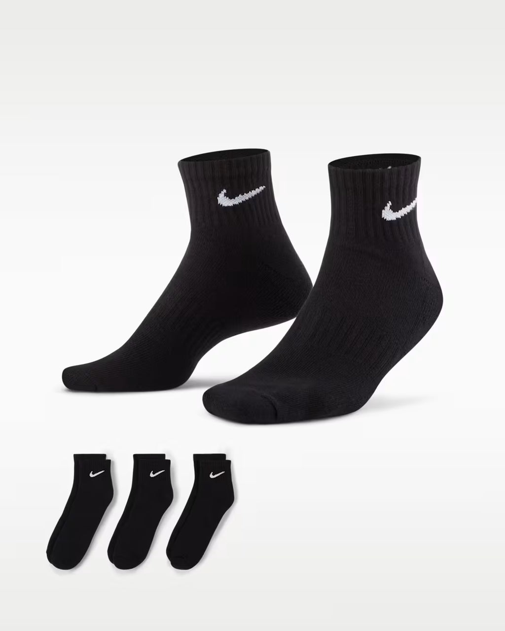 Nike Everyday Cushioned Calze da training alla caviglia (3 paia).