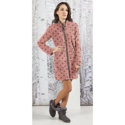 Vestaglia da donna in Coral con zip