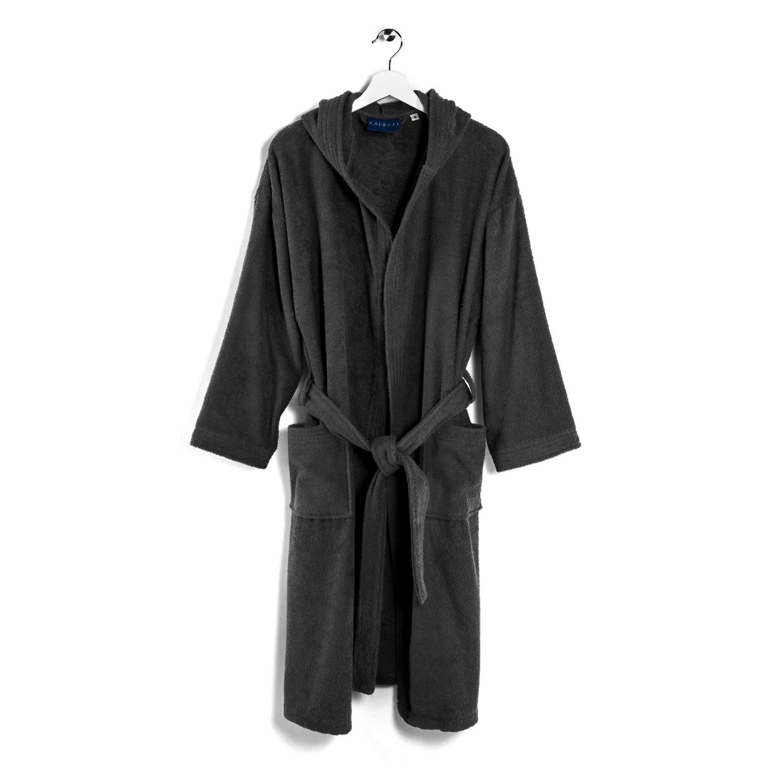 Accappatoio in Spugna di cotone Con Cappuccio Caleffi Minorca Unisex.