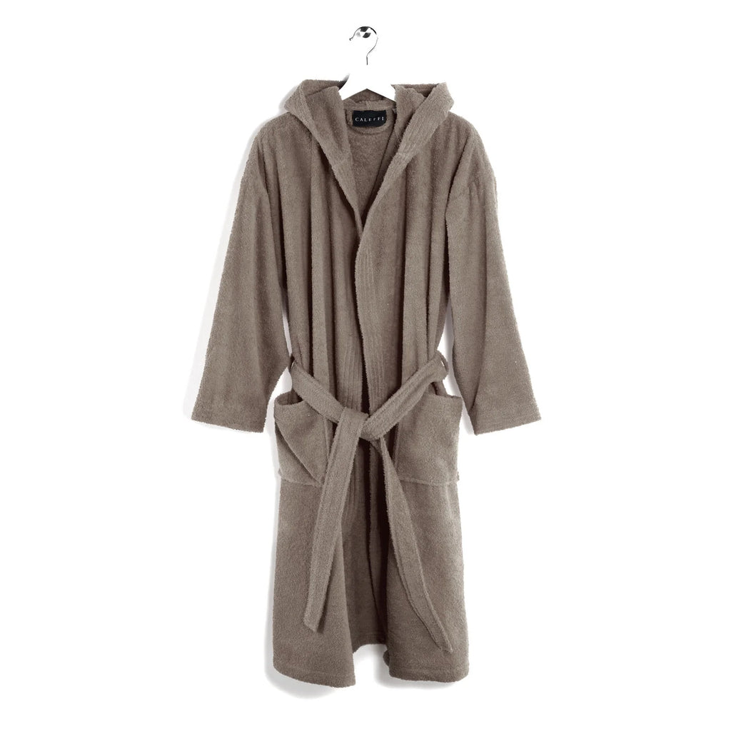 Accappatoio in Spugna di cotone Con Cappuccio Caleffi Minorca Unisex.