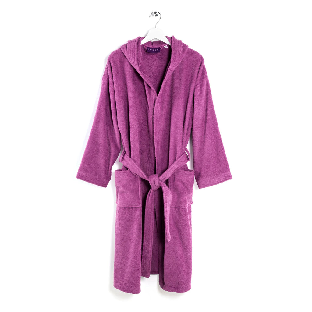Accappatoio in Spugna di cotone Con Cappuccio Caleffi Minorca Unisex.