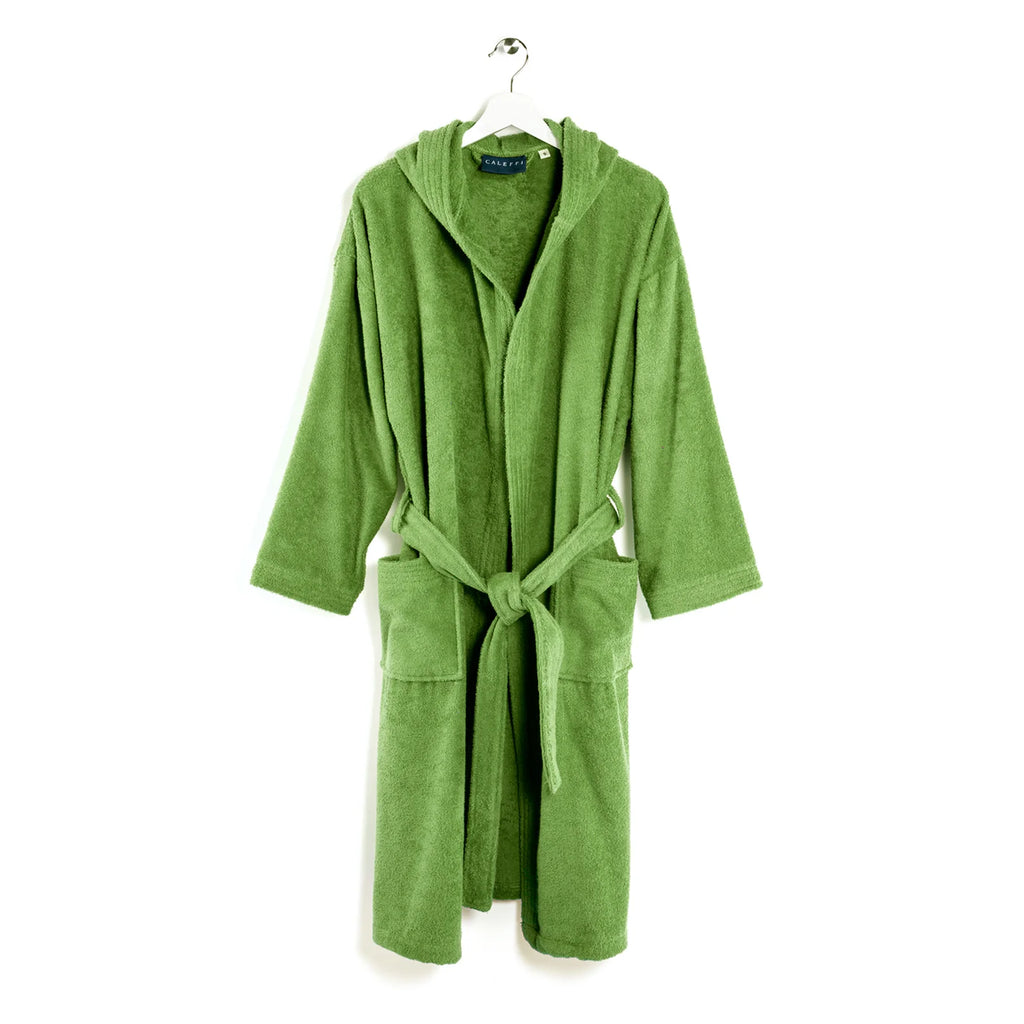 Accappatoio in Spugna di cotone Con Cappuccio Caleffi Minorca Unisex.