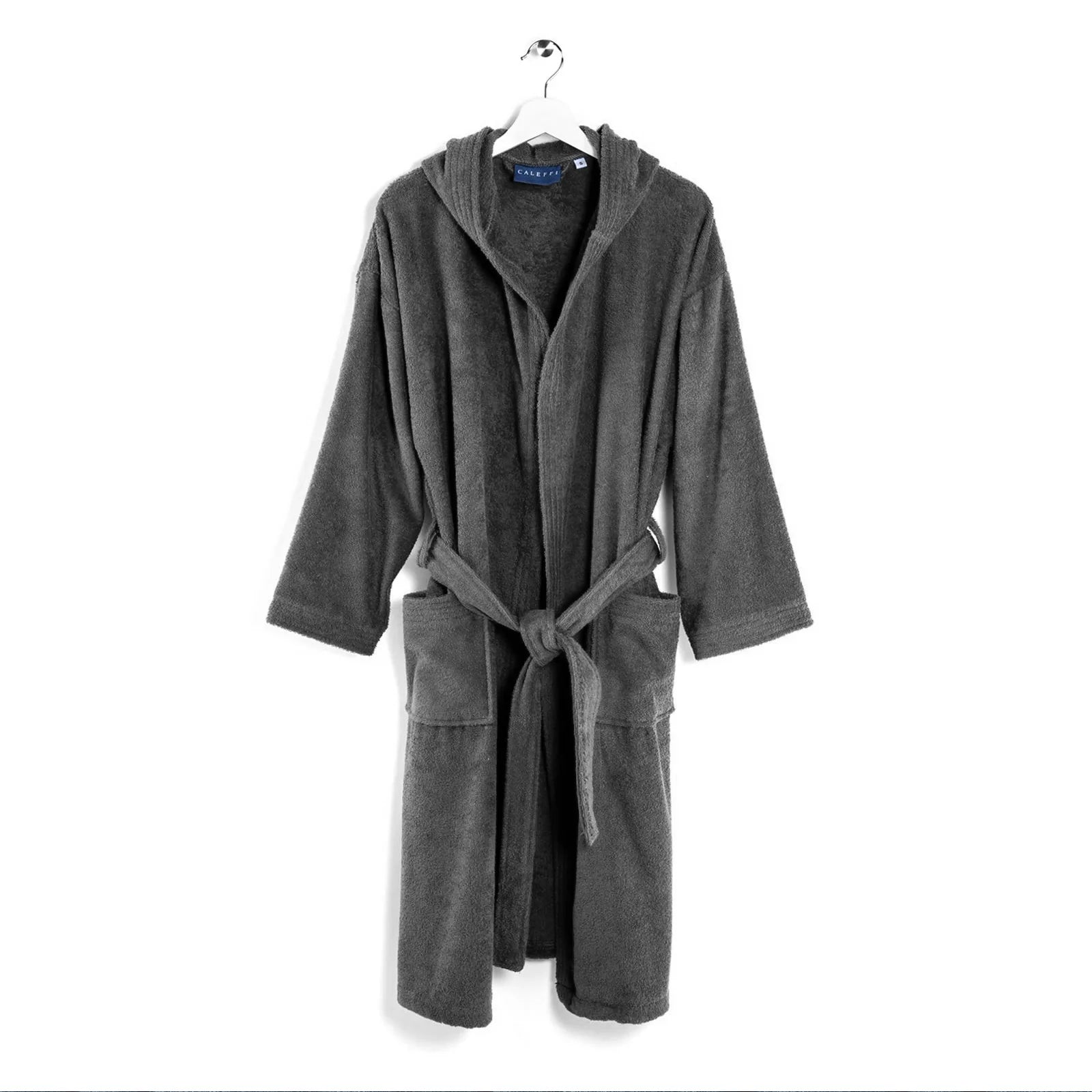 Accappatoio in Spugna di cotone Con Cappuccio Caleffi Minorca Unisex.