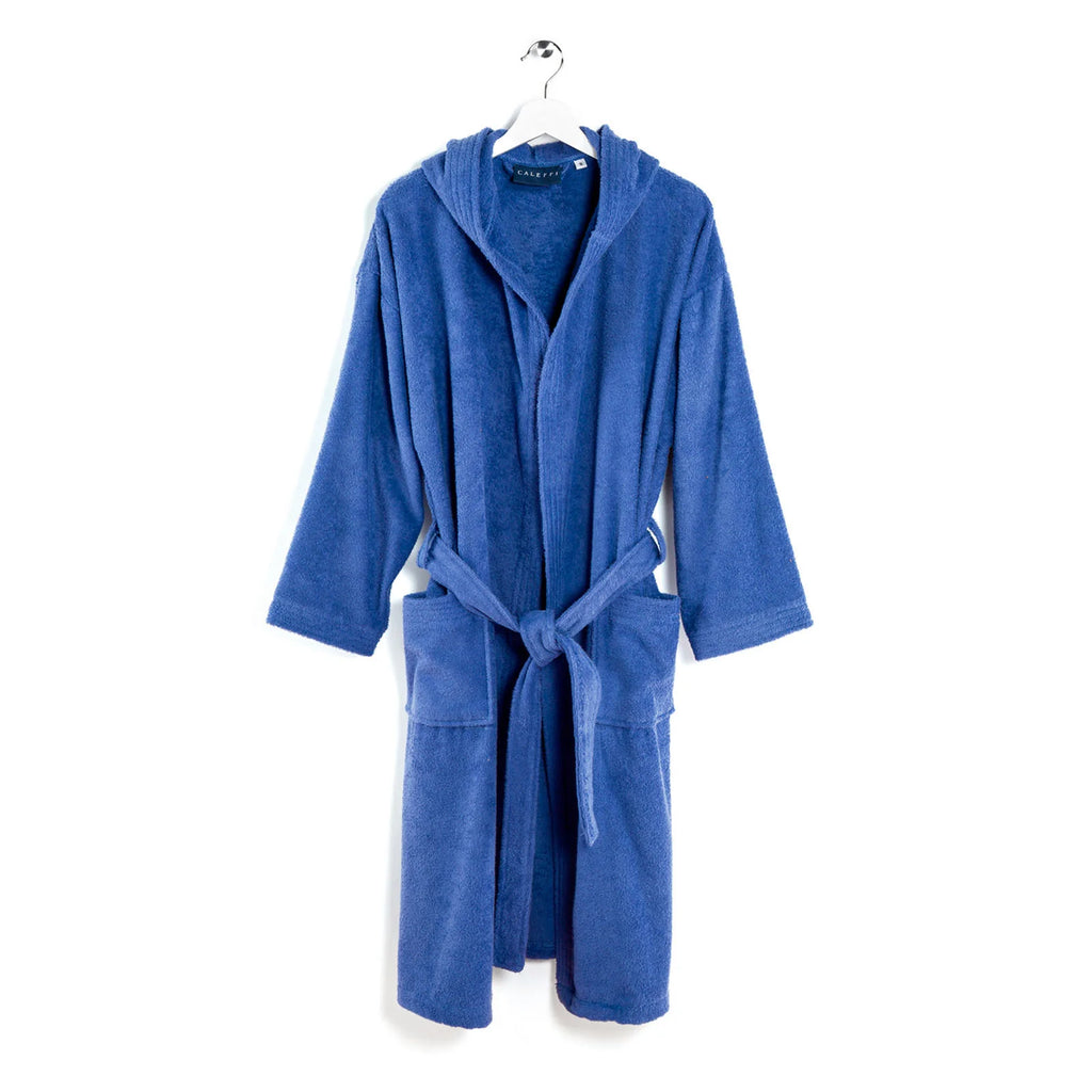 Accappatoio in Spugna di cotone Con Cappuccio Caleffi Minorca Unisex.