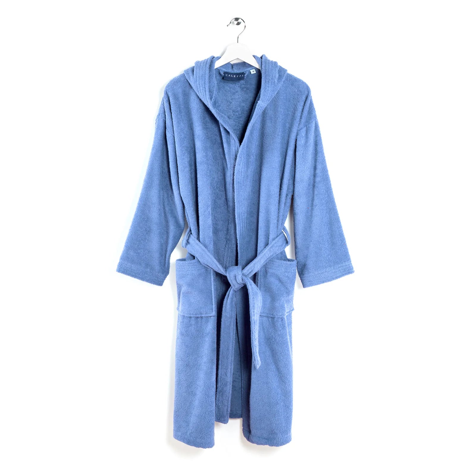 Accappatoio in Spugna di cotone Con Cappuccio Caleffi Minorca Unisex.