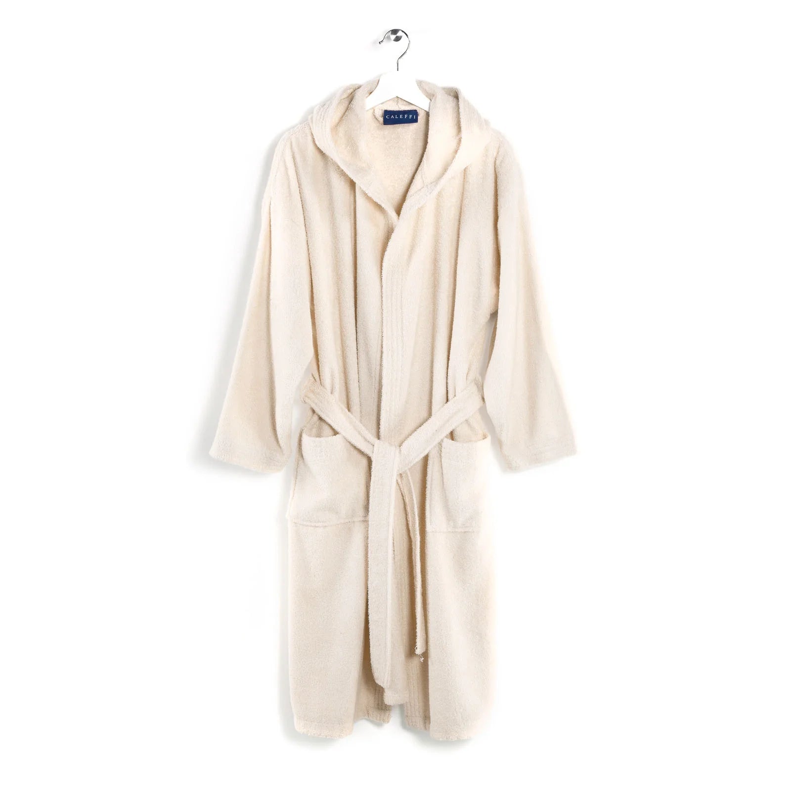 Accappatoio in Spugna di cotone Con Cappuccio Caleffi Minorca Unisex.