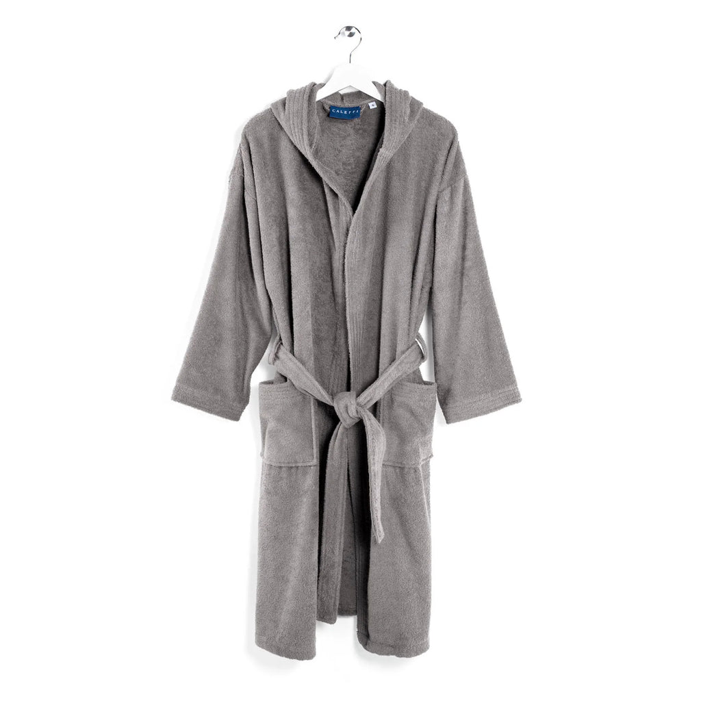 Accappatoio in Spugna di cotone Con Cappuccio Caleffi Minorca Unisex.
