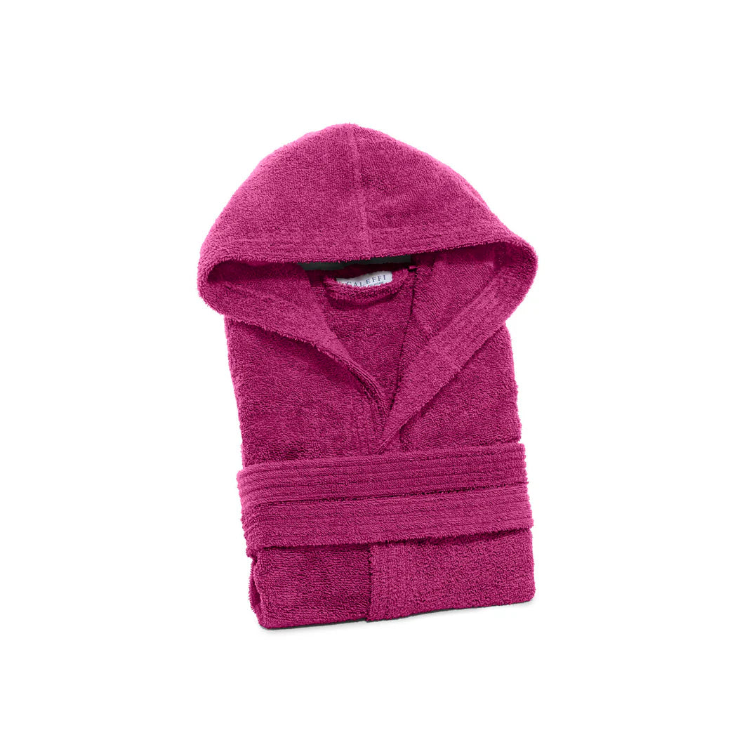 Accappatoio in Spugna di cotone Con Cappuccio Caleffi Minorca Unisex