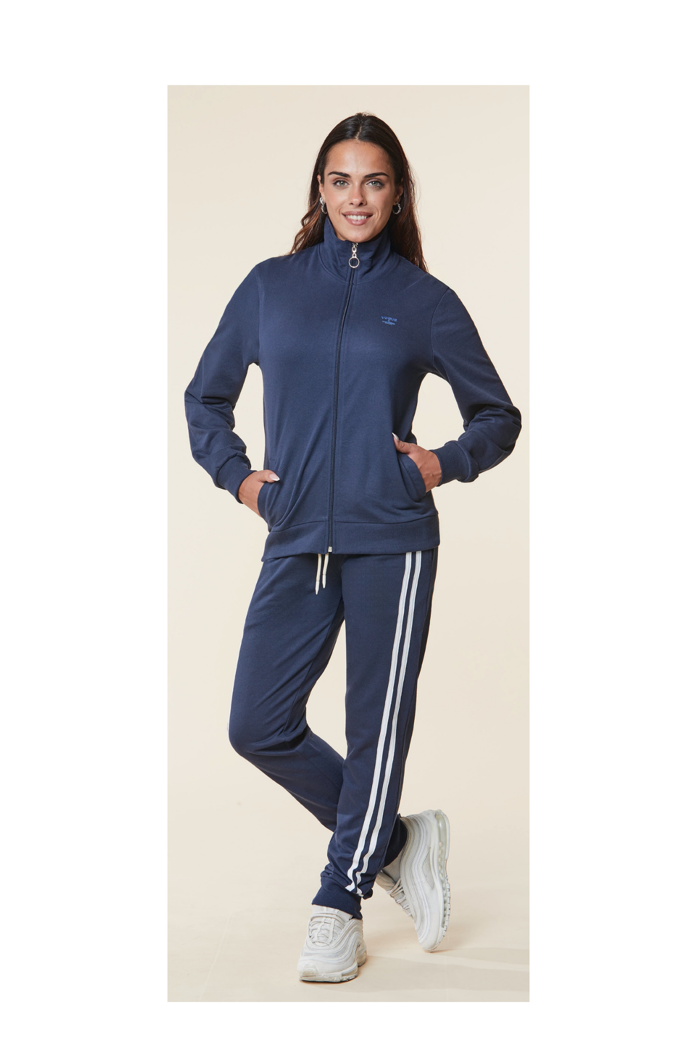Tuta da donna in cotone, full zip