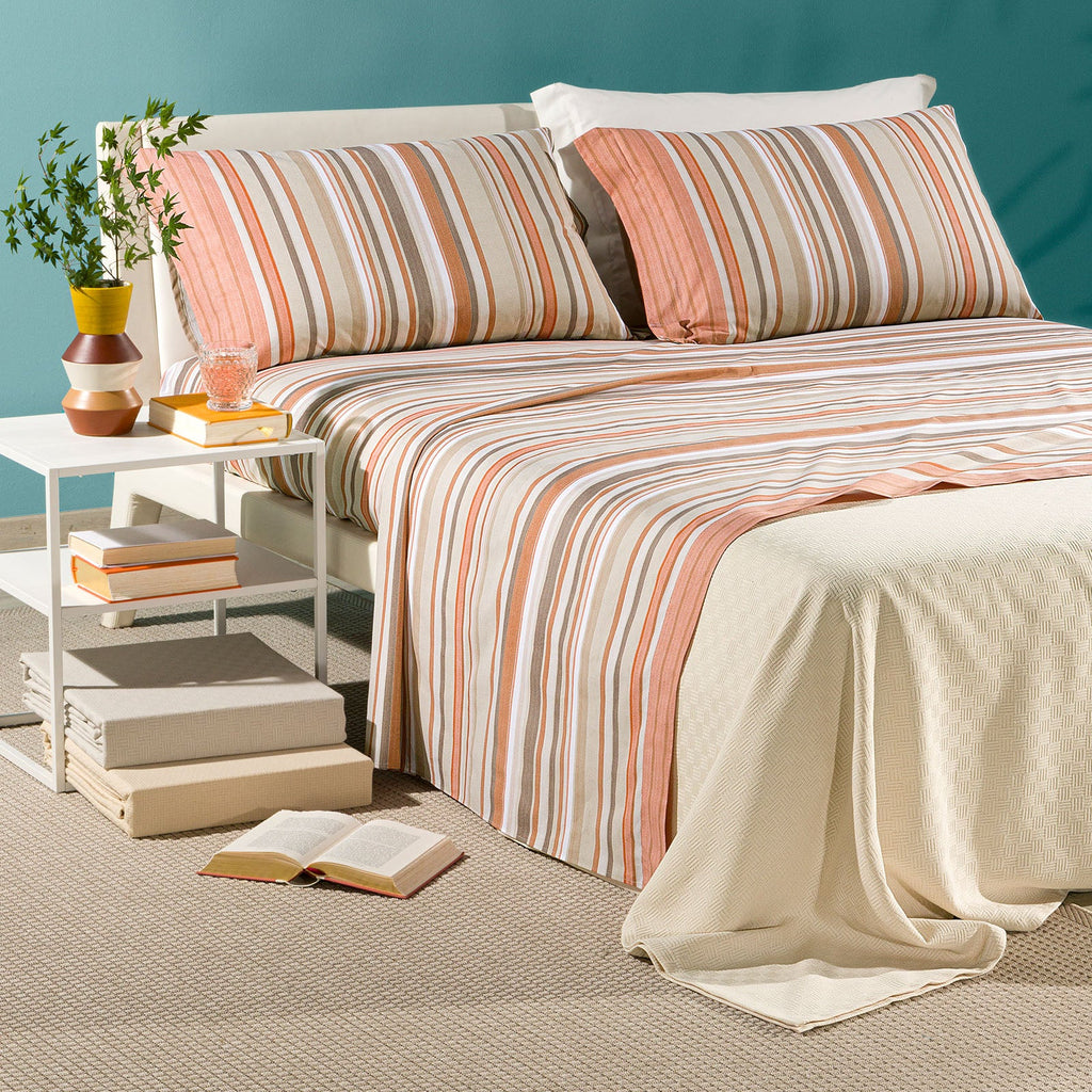 Completo Lenzuola In Cotone - Bristol Singolo Caleffi