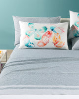 Completo Lenzuola In Cotone Farfalle Matrimoniale Caleffi