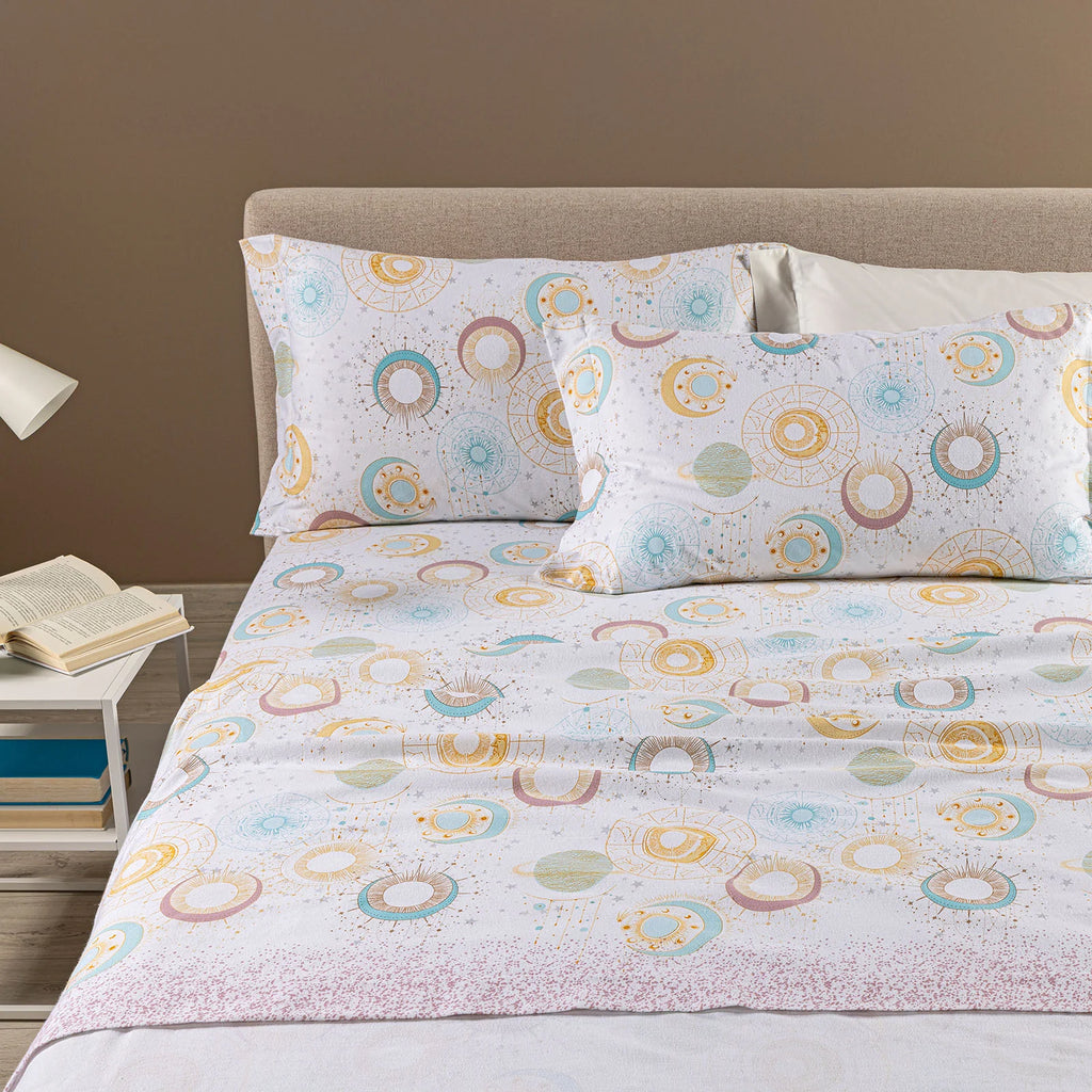 Completo Lenzuola Luna in Flanella