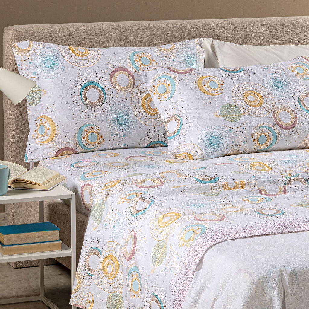 Completo Lenzuola Luna in Flanella