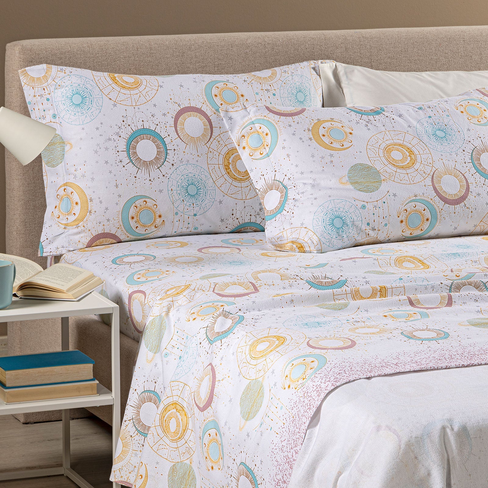 Completo Lenzuola Luna in Flanella