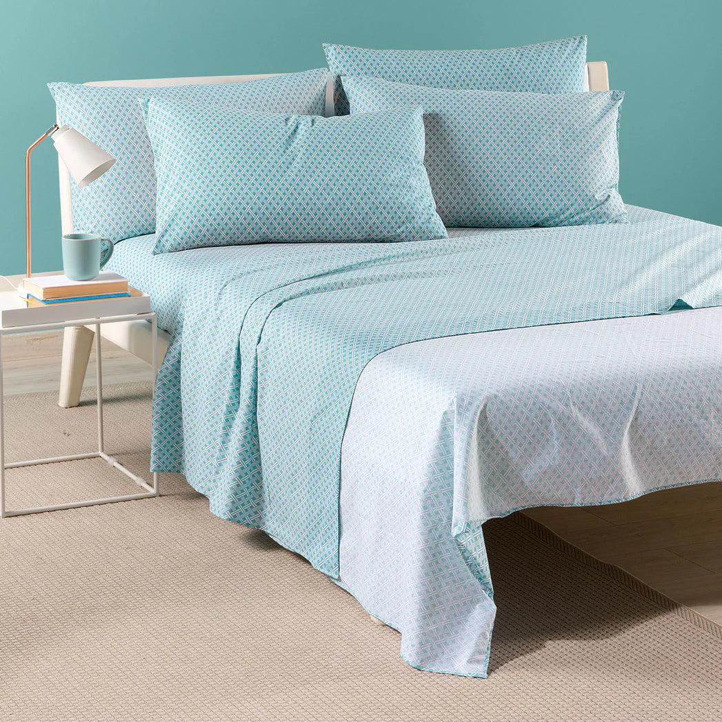 Completo Lenzuola In Cotone Millerighe Singolo Caleffi