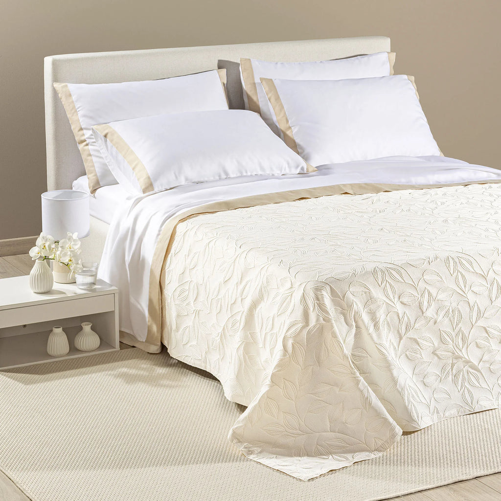 Copriletto Non Trapuntato In Cotone Matera Matrimoniale - Primanatura