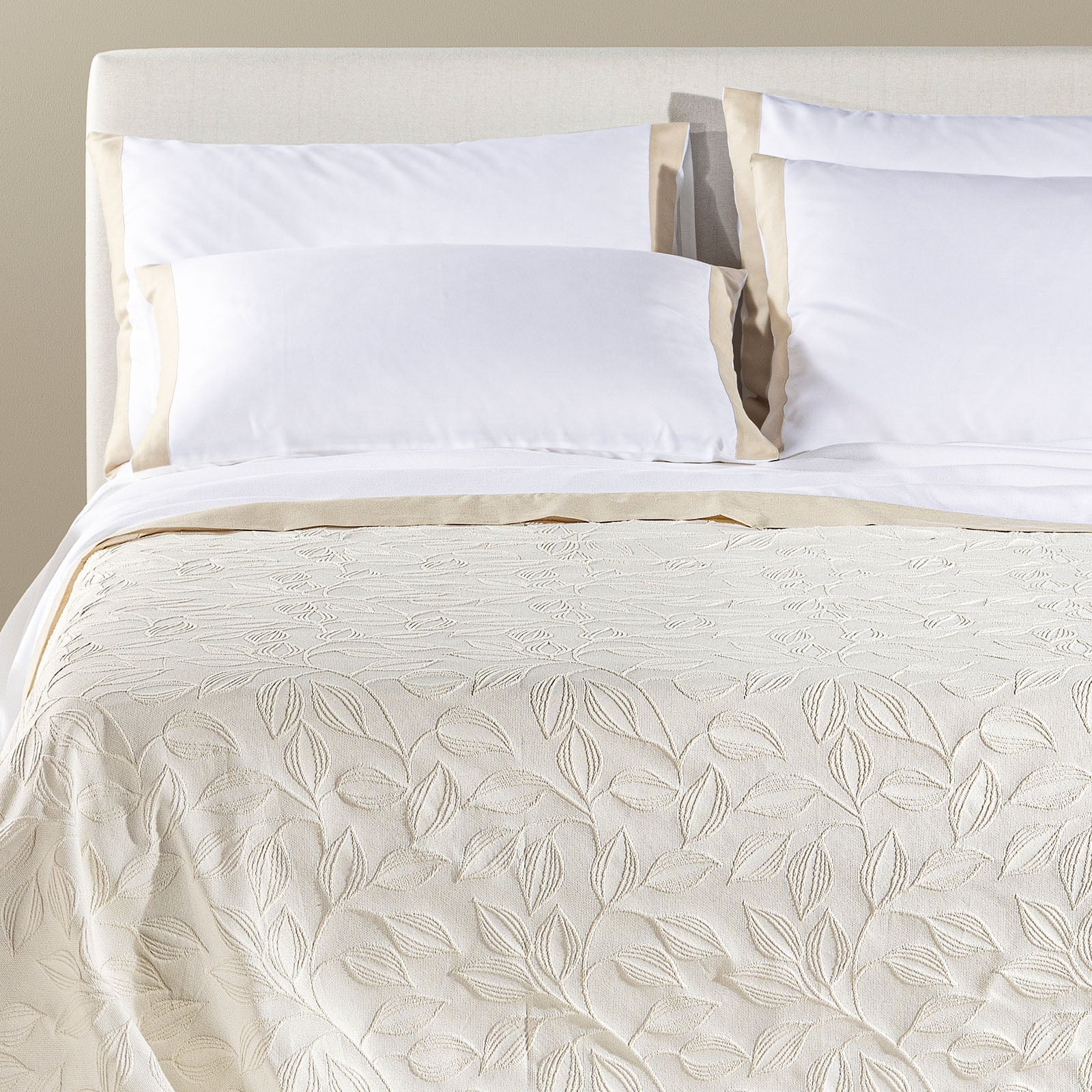 Copriletto Non Trapuntato In Cotone Matera Matrimoniale - Primanatura