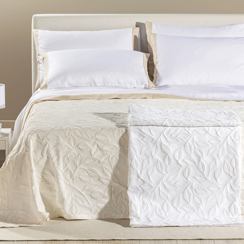 Copriletto Non Trapuntato In Cotone Matera Matrimoniale - Primanatura