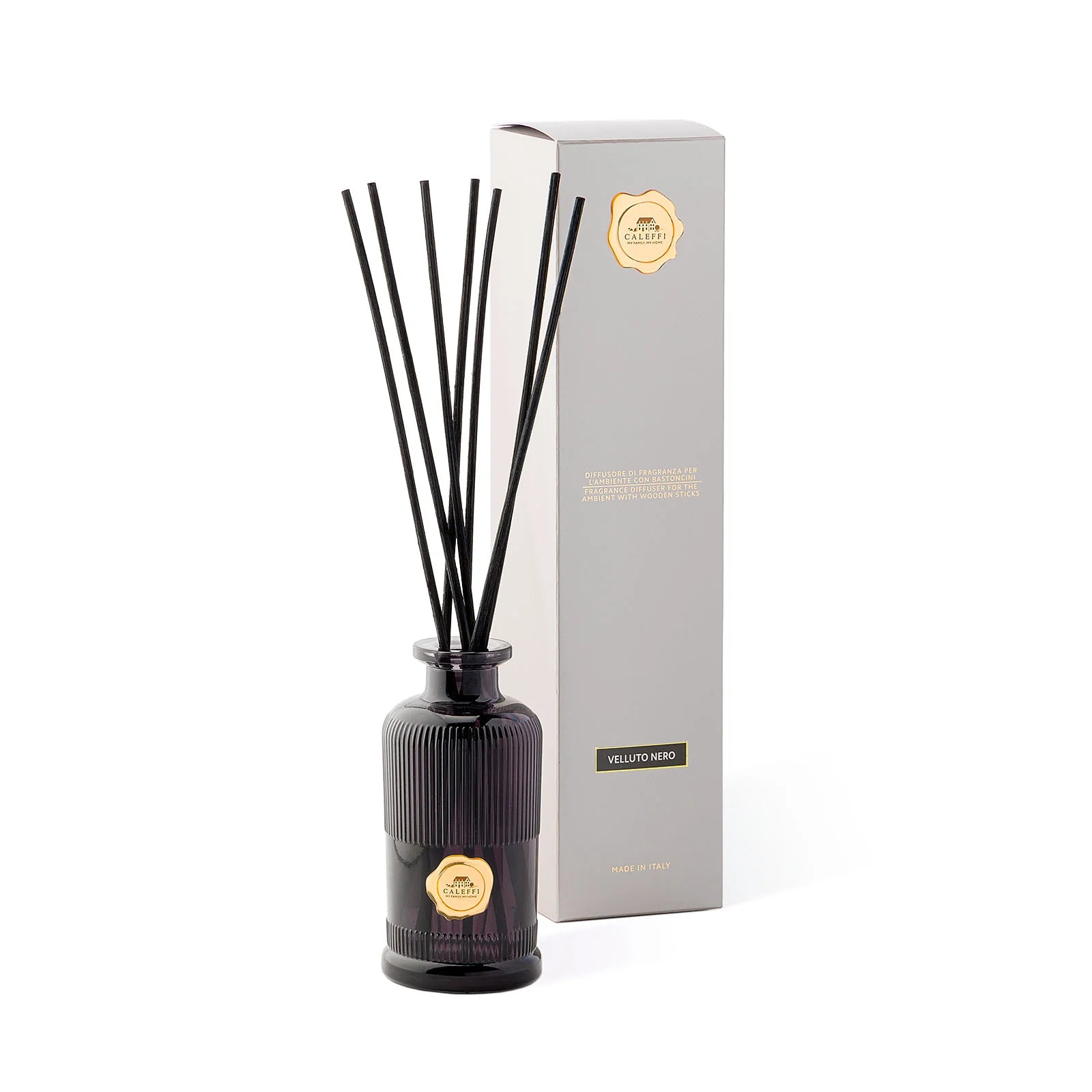 Diffusore d'ambienti a Bastoncini 200ML - Velluto Nero Primanatura