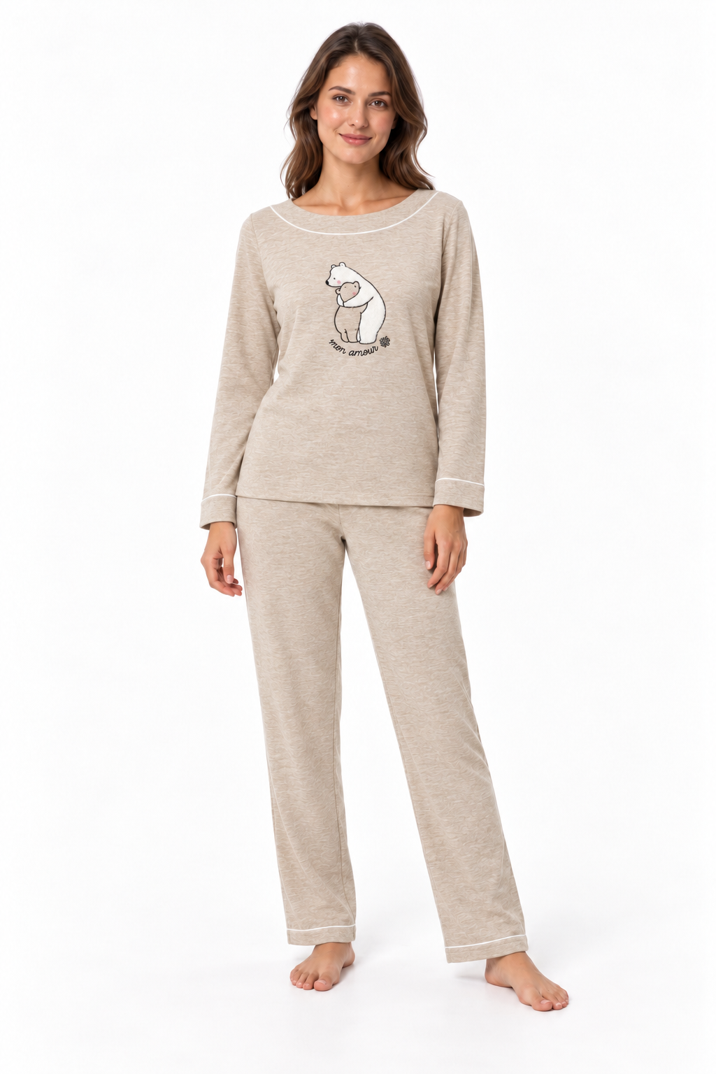 Pigiama da donna in caldo cotone