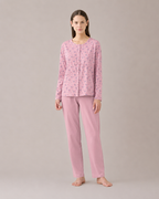 Pigiama donna estivo in cotone articolo flower.