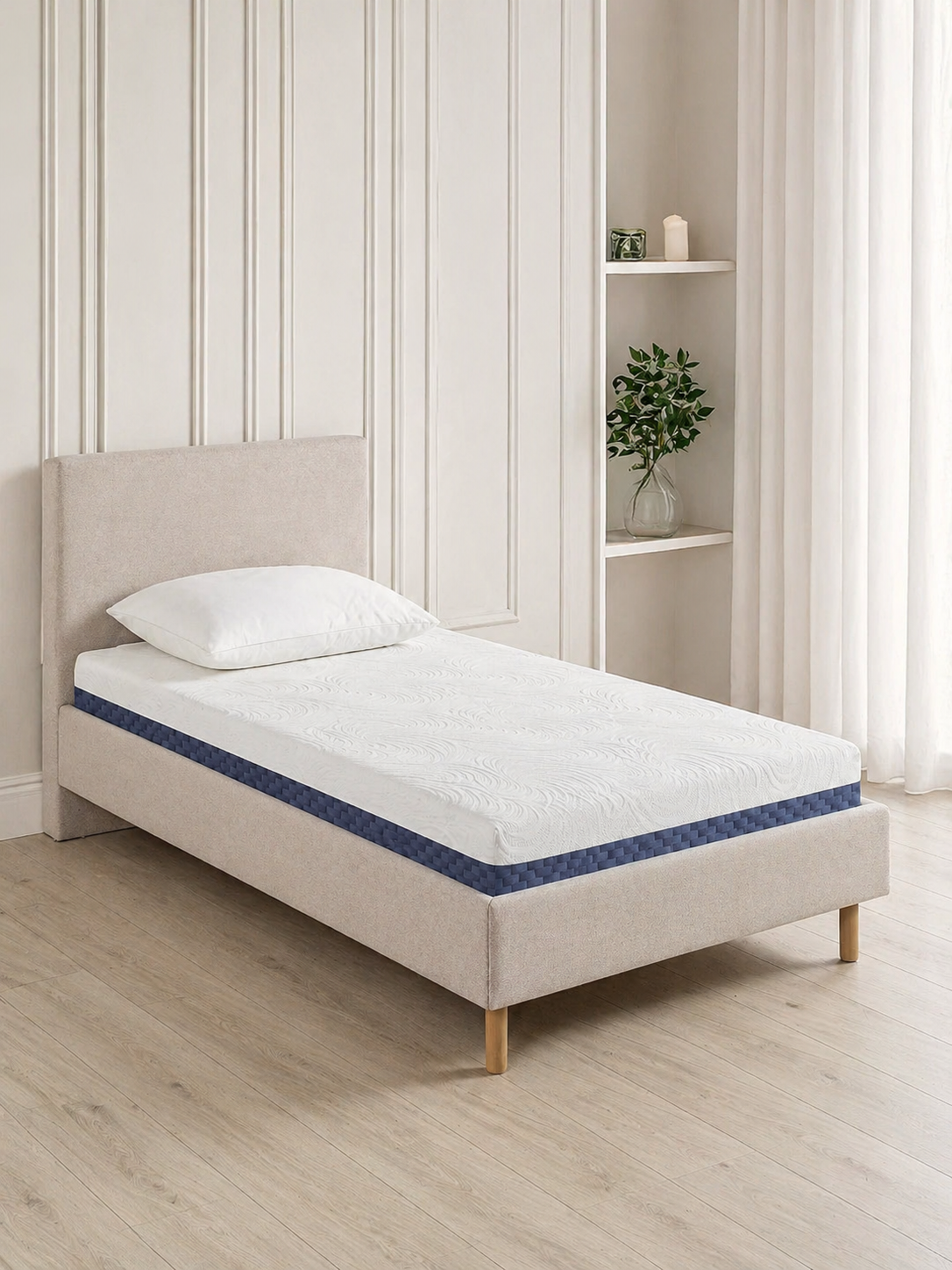 Materasso Singolo Memory Foam Caleffi Comfort Duo – 20 cm, Ergonomico Made in Italy