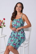 Camicia da notte donna spallina fantasia farfalle