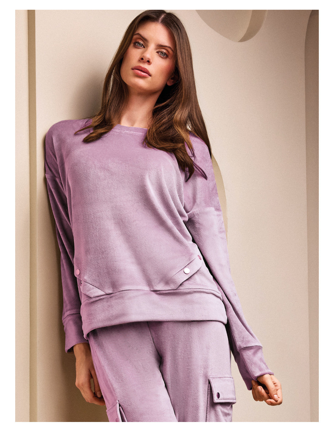 Tuta da donna invernale in Soft Velurgirocollo serie - LEISURE