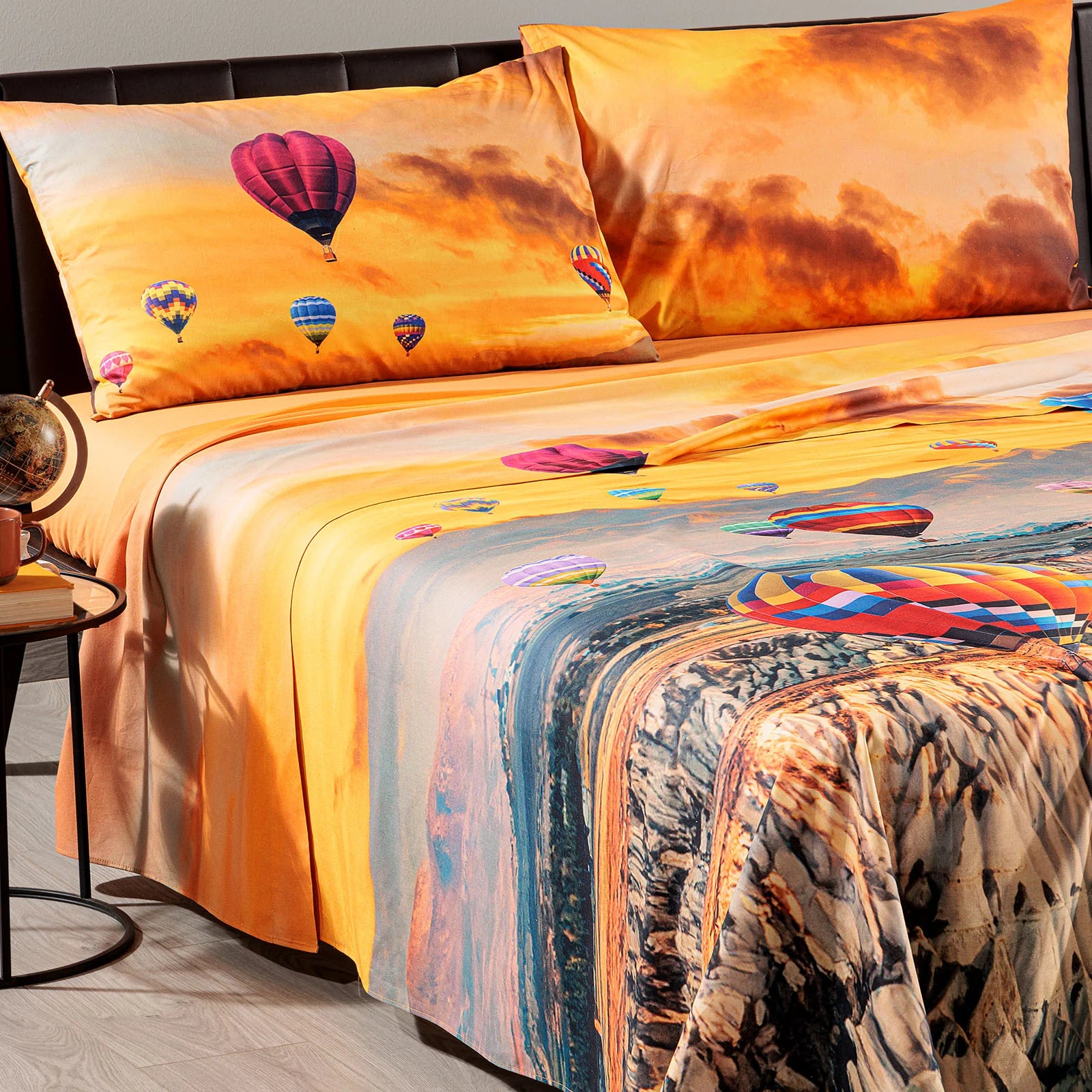 Lenzuola Copriletto In Cotone Cappadocia Matrimoniale Unica Sogni Di Viaggio