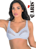 Reggiseno in morbida microfibra e pizzo