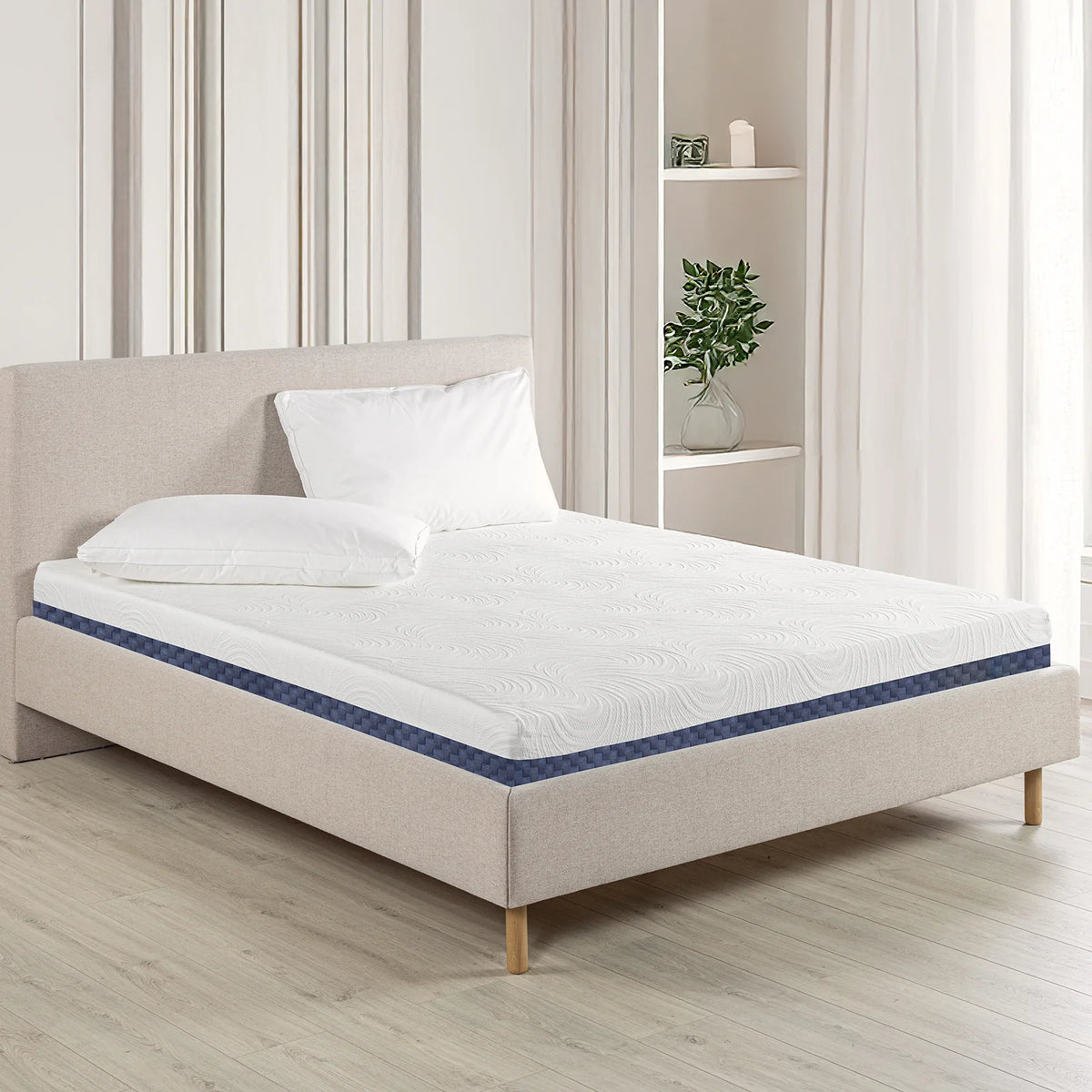 Materasso Matrimoniale Memory Foam Caleffi Comfort Duo – 20 cm, Ergonomico Made in Italy.