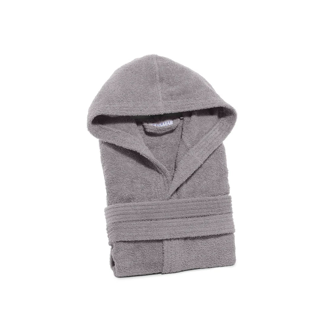 Accappatoio in Spugna di cotone Con Cappuccio Caleffi Minorca Unisex
