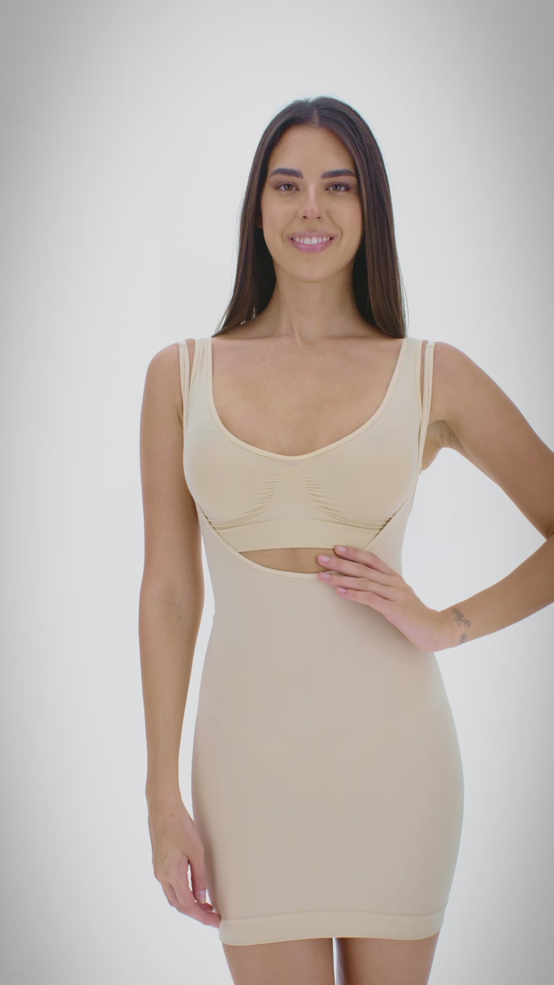 Sottoveste modellante con spalline regolabili BodyEffect